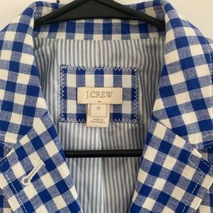 Size 10 gingham blue schoolboy blazer